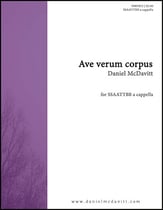 Ave verum corpus SATB choral sheet music cover